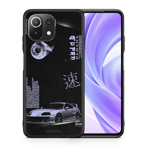 Θήκη Αγίου Βαλεντίνου Xiaomi 11 Lite / Mi 11 Lite Tokyo Drift από τη Smartfits με σχέδιο στο πίσω μέρος και μαύρο περίβλημα | Xiaomi 11 Lite / Mi 11 Lite Tokyo Drift case with colorful back and black bezels