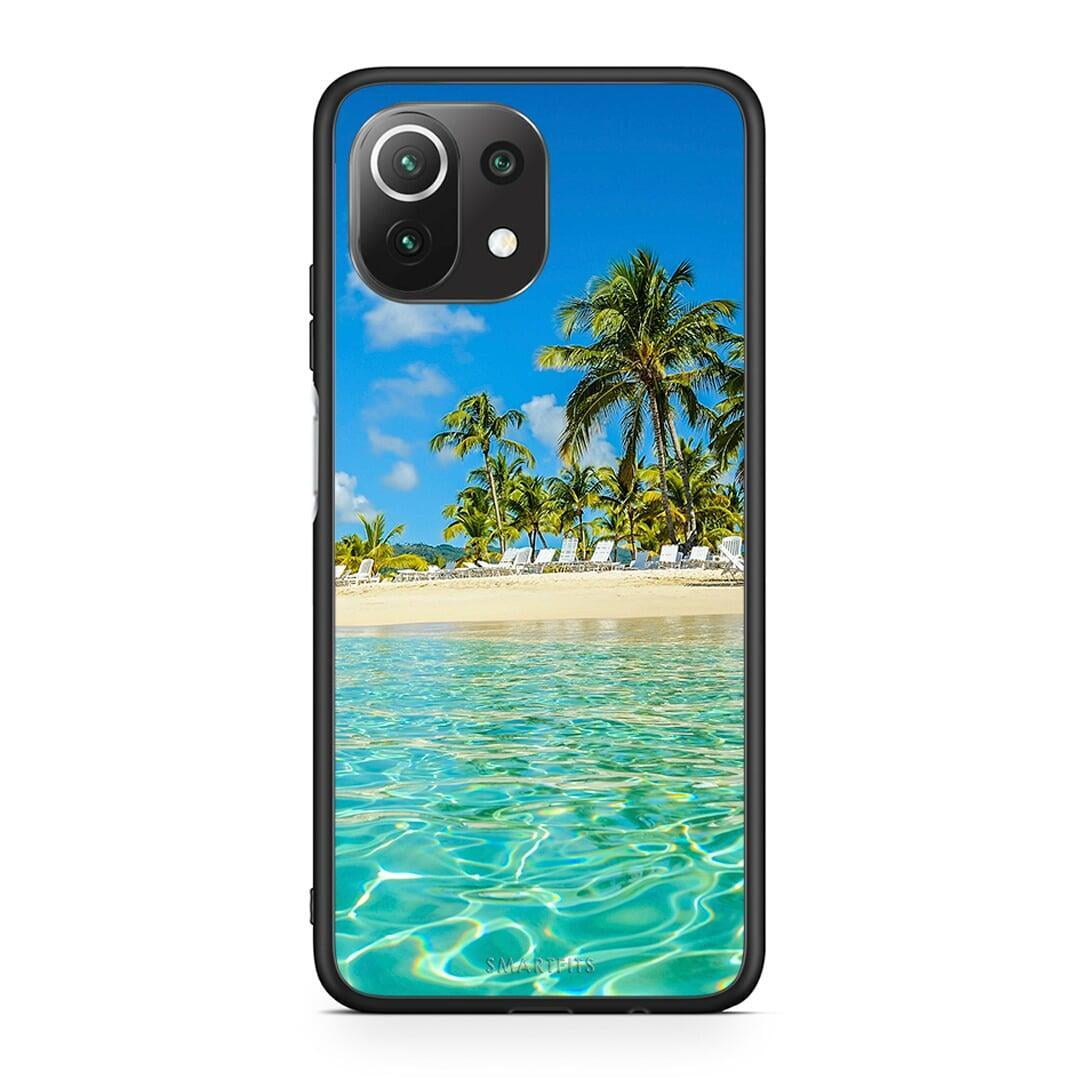 Xiaomi 11 Lite / Mi 11 Lite Tropical Vibes Θήκη από τη Smartfits με σχέδιο στο πίσω μέρος και μαύρο περίβλημα | Smartphone case with colorful back and black bezels by Smartfits