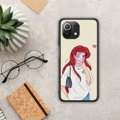 Walking Mermaid - Xiaomi 11 Lite 5G NE / Mi 11 Lite θήκη
