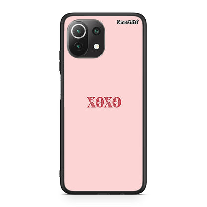 Xiaomi 11 Lite/Mi 11 Lite XOXO Love θήκη από τη Smartfits με σχέδιο στο πίσω μέρος και μαύρο περίβλημα | Smartphone case with colorful back and black bezels by Smartfits
