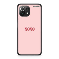 Thumbnail for Xiaomi 11 Lite/Mi 11 Lite XOXO Love θήκη από τη Smartfits με σχέδιο στο πίσω μέρος και μαύρο περίβλημα | Smartphone case with colorful back and black bezels by Smartfits