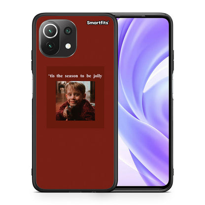 Θήκη Xiaomi 11 Lite/Mi 11 Lite Xmas Ultimate Spirit από τη Smartfits με σχέδιο στο πίσω μέρος και μαύρο περίβλημα | Xiaomi 11 Lite/Mi 11 Lite Xmas Ultimate Spirit case with colorful back and black bezels