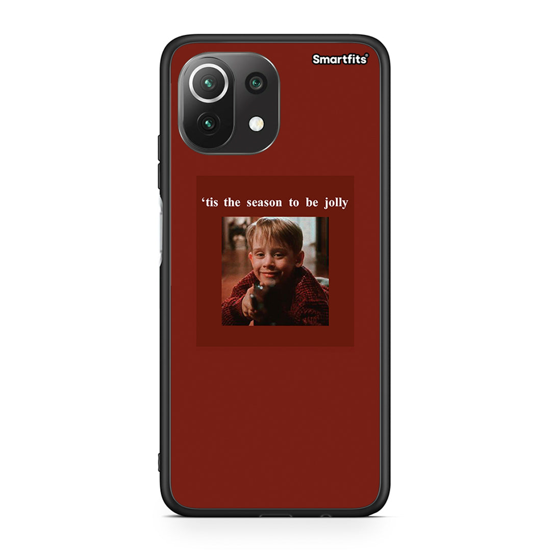 Xiaomi 11 Lite/Mi 11 Lite Xmas Ultimate Spirit θήκη από τη Smartfits με σχέδιο στο πίσω μέρος και μαύρο περίβλημα | Smartphone case with colorful back and black bezels by Smartfits