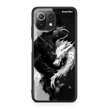 Xiaomi 11 Lite / Mi 11 Lite Yin Yang Θήκη από τη Smartfits με σχέδιο στο πίσω μέρος και μαύρο περίβλημα | Smartphone case with colorful back and black bezels by Smartfits