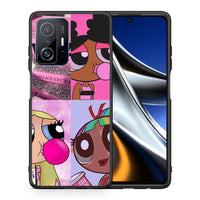 Thumbnail for Θήκη Αγίου Βαλεντίνου Xiaomi 11T / 11T Pro Bubble Girls από τη Smartfits με σχέδιο στο πίσω μέρος και μαύρο περίβλημα | Xiaomi 11T / 11T Pro Bubble Girls case with colorful back and black bezels