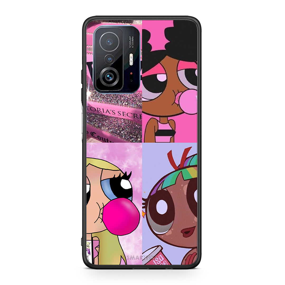 Xiaomi 11T / 11T Pro Bubble Girls Θήκη Αγίου Βαλεντίνου από τη Smartfits με σχέδιο στο πίσω μέρος και μαύρο περίβλημα | Smartphone case with colorful back and black bezels by Smartfits