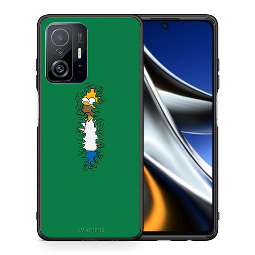 Θήκη Αγίου Βαλεντίνου Xiaomi 11T / 11T Pro Bush Man από τη Smartfits με σχέδιο στο πίσω μέρος και μαύρο περίβλημα | Xiaomi 11T / 11T Pro Bush Man case with colorful back and black bezels