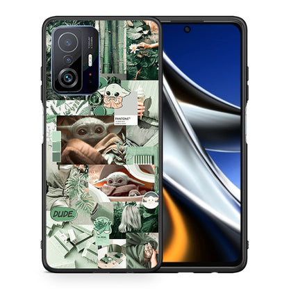 Θήκη Αγίου Βαλεντίνου Xiaomi 11T / 11T Pro Collage Dude από τη Smartfits με σχέδιο στο πίσω μέρος και μαύρο περίβλημα | Xiaomi 11T / 11T Pro Collage Dude case with colorful back and black bezels