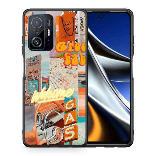 Θήκη Αγίου Βαλεντίνου Xiaomi 11T / 11T Pro Groovy Babe από τη Smartfits με σχέδιο στο πίσω μέρος και μαύρο περίβλημα | Xiaomi 11T / 11T Pro Groovy Babe case with colorful back and black bezels