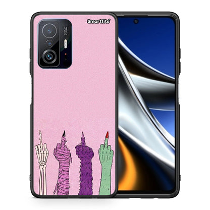Θήκη Xiaomi 11T / 11T Pro Halloween Be A Lady από τη Smartfits με σχέδιο στο πίσω μέρος και μαύρο περίβλημα | Xiaomi 11T / 11T Pro Halloween Be A Lady case with colorful back and black bezels