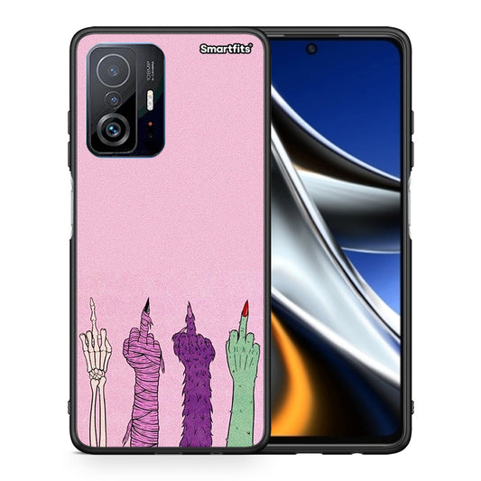 Θήκη Xiaomi 11T / 11T Pro Halloween Be A Lady από τη Smartfits με σχέδιο στο πίσω μέρος και μαύρο περίβλημα | Xiaomi 11T / 11T Pro Halloween Be A Lady case with colorful back and black bezels