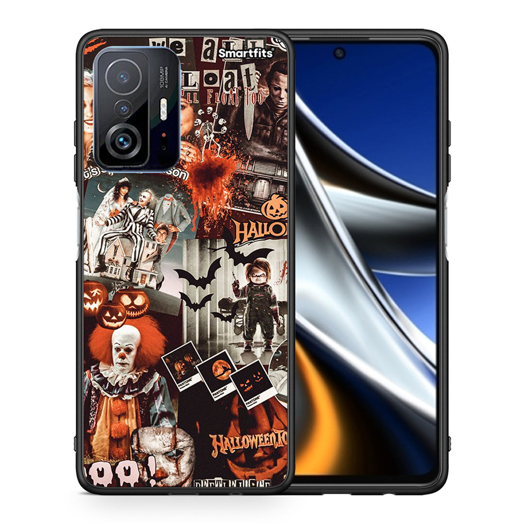 Θήκη Xiaomi 11T / 11T Pro Halloween Spooky Season από τη Smartfits με σχέδιο στο πίσω μέρος και μαύρο περίβλημα | Xiaomi 11T / 11T Pro Halloween Spooky Season case with colorful back and black bezels