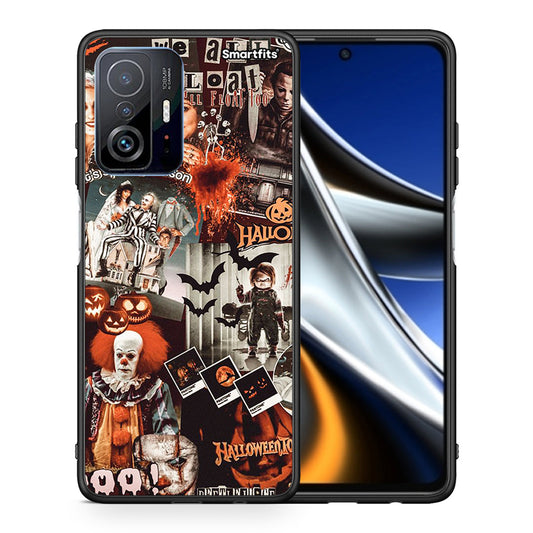 Θήκη Xiaomi 11T / 11T Pro Halloween Spooky Season από τη Smartfits με σχέδιο στο πίσω μέρος και μαύρο περίβλημα | Xiaomi 11T / 11T Pro Halloween Spooky Season case with colorful back and black bezels
