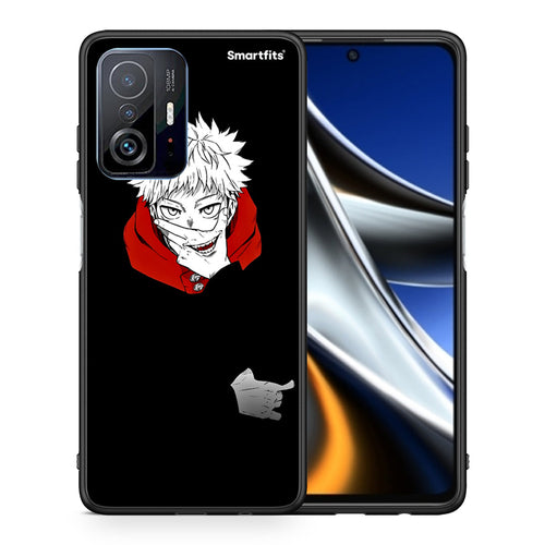 Θήκη Xiaomi 11T/11T Pro Itadori Anime από τη Smartfits με σχέδιο στο πίσω μέρος και μαύρο περίβλημα | Xiaomi 11T/11T Pro Itadori Anime case with colorful back and black bezels