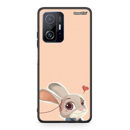 Xiaomi 11T/11T Pro Nick Wilde And Judy Hopps Love 2 θήκη από τη Smartfits με σχέδιο στο πίσω μέρος και μαύρο περίβλημα | Smartphone case with colorful back and black bezels by Smartfits