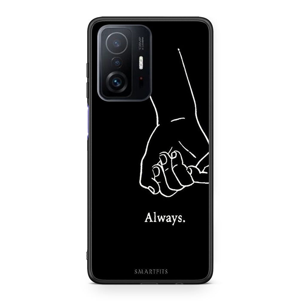 Xiaomi 11T / 11T Pro Always & Forever 1 Θήκη Αγίου Βαλεντίνου από τη Smartfits με σχέδιο στο πίσω μέρος και μαύρο περίβλημα | Smartphone case with colorful back and black bezels by Smartfits
