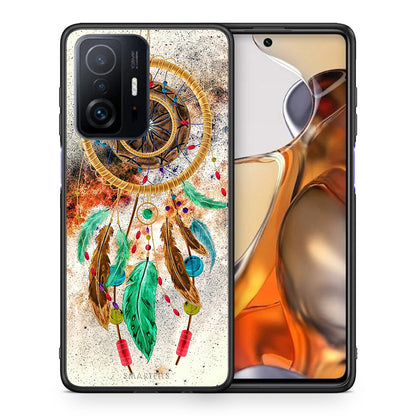 Θήκη Xiaomi 11T/11T Pro DreamCatcher Boho από τη Smartfits με σχέδιο στο πίσω μέρος και μαύρο περίβλημα | Xiaomi 11T/11T Pro DreamCatcher Boho case with colorful back and black bezels