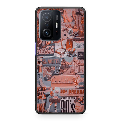 Xiaomi 11T/11T Pro Born In 90s θήκη από τη Smartfits με σχέδιο στο πίσω μέρος και μαύρο περίβλημα | Smartphone case with colorful back and black bezels by Smartfits