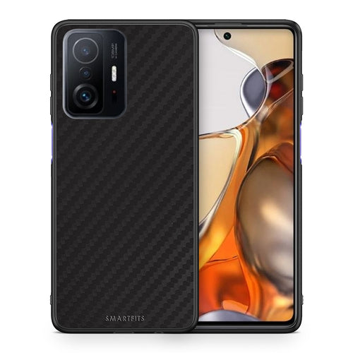 Θήκη Xiaomi 11T/11T Pro Carbon Black από τη Smartfits με σχέδιο στο πίσω μέρος και μαύρο περίβλημα | Xiaomi 11T/11T Pro Carbon Black case with colorful back and black bezels