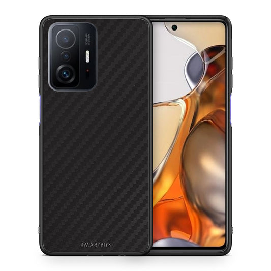 Θήκη Xiaomi 11T/11T Pro Carbon Black από τη Smartfits με σχέδιο στο πίσω μέρος και μαύρο περίβλημα | Xiaomi 11T/11T Pro Carbon Black case with colorful back and black bezels