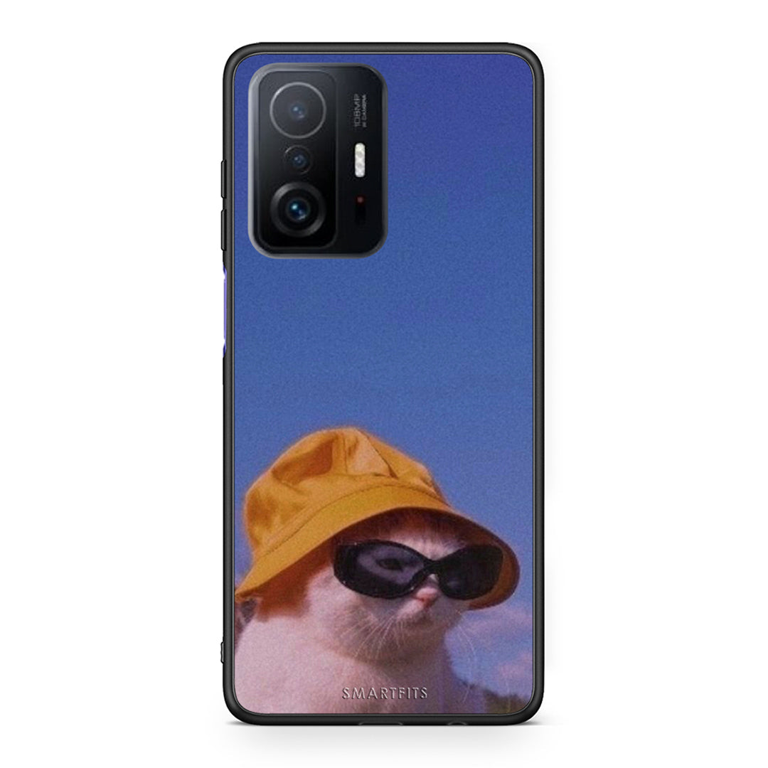 Xiaomi 11T/11T Pro Cat Diva θήκη από τη Smartfits με σχέδιο στο πίσω μέρος και μαύρο περίβλημα | Smartphone case with colorful back and black bezels by Smartfits