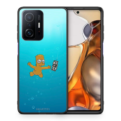 Θήκη Xiaomi 11T/11T Pro Chasing Money από τη Smartfits με σχέδιο στο πίσω μέρος και μαύρο περίβλημα | Xiaomi 11T/11T Pro Chasing Money case with colorful back and black bezels