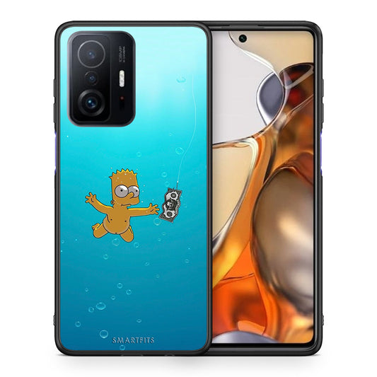 Θήκη Xiaomi 11T/11T Pro Chasing Money από τη Smartfits με σχέδιο στο πίσω μέρος και μαύρο περίβλημα | Xiaomi 11T/11T Pro Chasing Money case with colorful back and black bezels