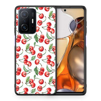 Thumbnail for Θήκη Xiaomi 11T/11T Pro Cherry Summer από τη Smartfits με σχέδιο στο πίσω μέρος και μαύρο περίβλημα | Xiaomi 11T/11T Pro Cherry Summer case with colorful back and black bezels