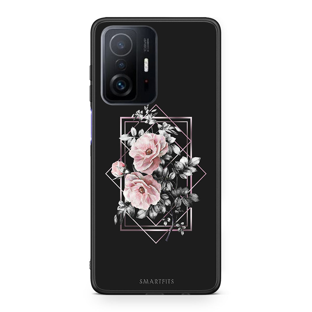 4 - Xiaomi 11T/11T Pro Frame Flower case, cover, bumper