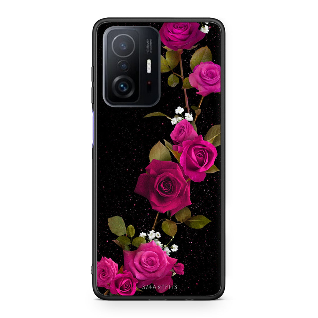 4 - Xiaomi 11T/11T Pro Red Roses Flower case, cover, bumper