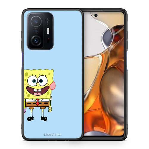 Θήκη Xiaomi 11T/11T Pro Friends Bob από τη Smartfits με σχέδιο στο πίσω μέρος και μαύρο περίβλημα | Xiaomi 11T/11T Pro Friends Bob case with colorful back and black bezels