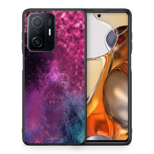Θήκη Xiaomi 11T/11T Pro Aurora Galaxy από τη Smartfits με σχέδιο στο πίσω μέρος και μαύρο περίβλημα | Xiaomi 11T/11T Pro Aurora Galaxy case with colorful back and black bezels