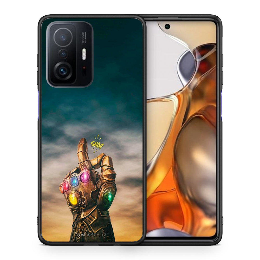 Θήκη Xiaomi 11T/11T Pro Infinity Snap από τη Smartfits με σχέδιο στο πίσω μέρος και μαύρο περίβλημα | Xiaomi 11T/11T Pro Infinity Snap case with colorful back and black bezels