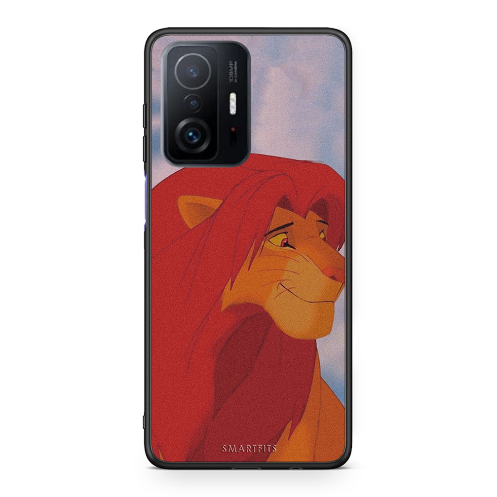 Xiaomi 11T / 11T Pro Lion Love 1 Θήκη Αγίου Βαλεντίνου από τη Smartfits με σχέδιο στο πίσω μέρος και μαύρο περίβλημα | Smartphone case with colorful back and black bezels by Smartfits