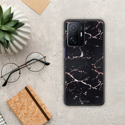 Marble Black Rosegold - Xiaomi 11T / 11T Pro θήκη