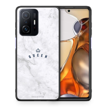 Θήκη Xiaomi 11T/11T Pro Queen Marble από τη Smartfits με σχέδιο στο πίσω μέρος και μαύρο περίβλημα | Xiaomi 11T/11T Pro Queen Marble case with colorful back and black bezels