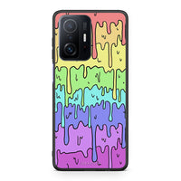 Thumbnail for Xiaomi 11T/11T Pro Melting Rainbow θήκη από τη Smartfits με σχέδιο στο πίσω μέρος και μαύρο περίβλημα | Smartphone case with colorful back and black bezels by Smartfits