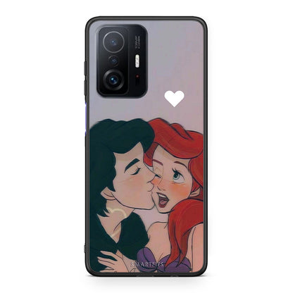 Xiaomi 11T / 11T Pro Mermaid Love Θήκη Αγίου Βαλεντίνου από τη Smartfits με σχέδιο στο πίσω μέρος και μαύρο περίβλημα | Smartphone case with colorful back and black bezels by Smartfits