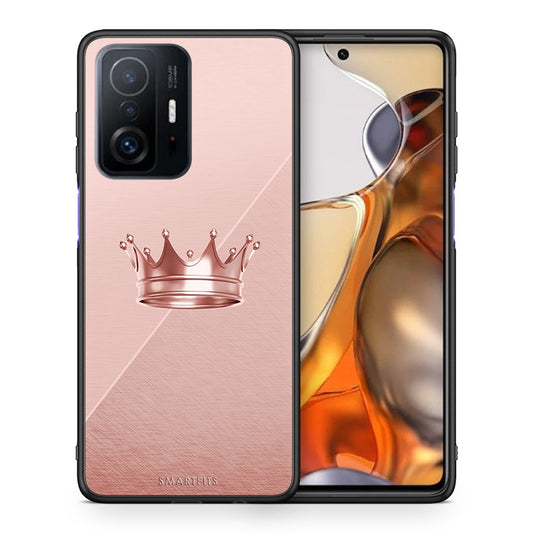 Θήκη Xiaomi 11T/11T Pro Crown Minimal από τη Smartfits με σχέδιο στο πίσω μέρος και μαύρο περίβλημα | Xiaomi 11T/11T Pro Crown Minimal case with colorful back and black bezels