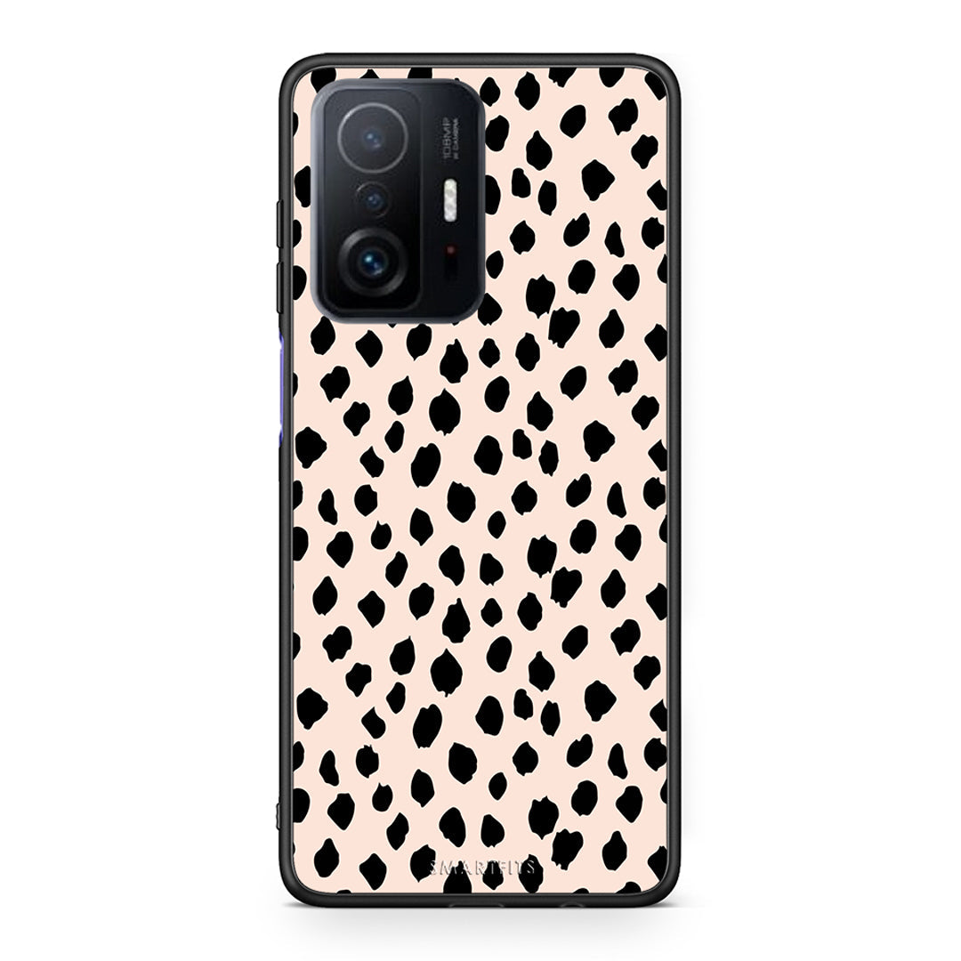 Xiaomi 11T/11T Pro New Polka Dots θήκη από τη Smartfits με σχέδιο στο πίσω μέρος και μαύρο περίβλημα | Smartphone case with colorful back and black bezels by Smartfits