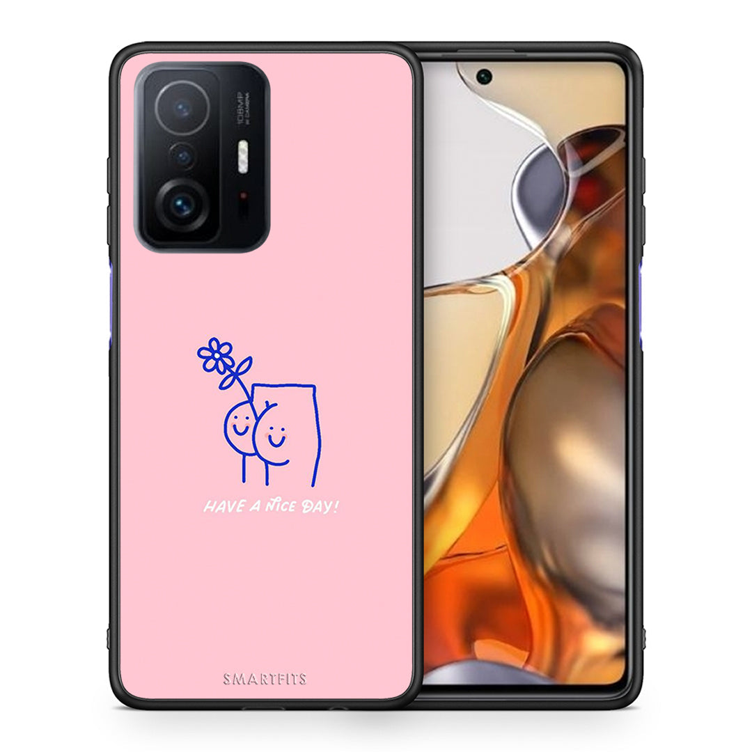 Θήκη Xiaomi 11T/11T Pro Nice Day από τη Smartfits με σχέδιο στο πίσω μέρος και μαύρο περίβλημα | Xiaomi 11T/11T Pro Nice Day case with colorful back and black bezels