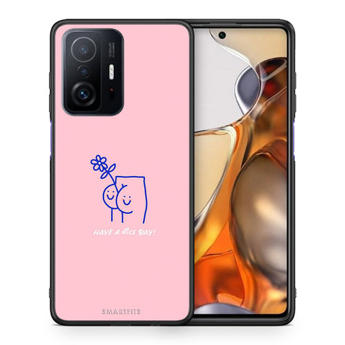 Θήκη Xiaomi 11T/11T Pro Nice Day από τη Smartfits με σχέδιο στο πίσω μέρος και μαύρο περίβλημα | Xiaomi 11T/11T Pro Nice Day case with colorful back and black bezels