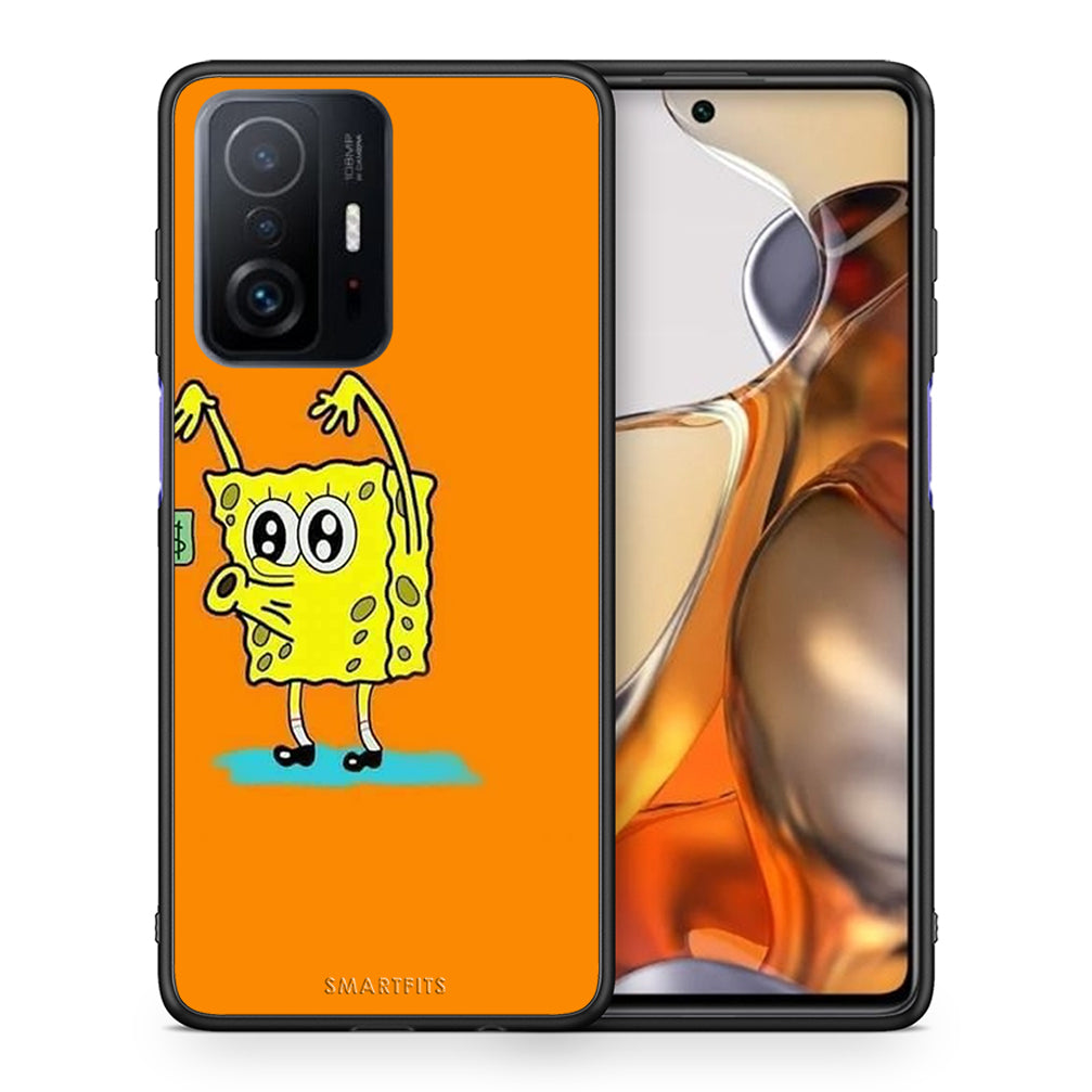 Θήκη Αγίου Βαλεντίνου Xiaomi 11T / 11T Pro No Money 2 από τη Smartfits με σχέδιο στο πίσω μέρος και μαύρο περίβλημα | Xiaomi 11T / 11T Pro No Money 2 case with colorful back and black bezels