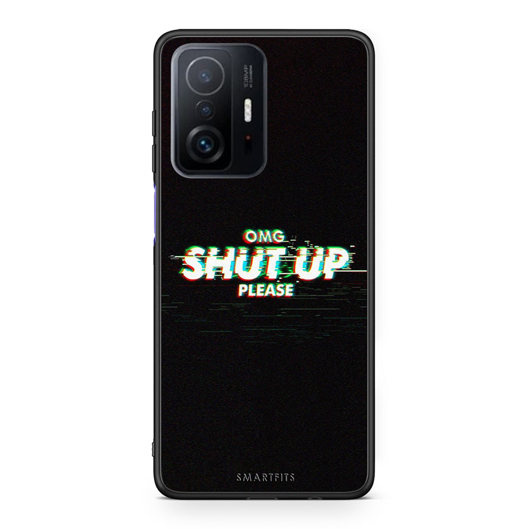 Xiaomi 11T/11T Pro OMG ShutUp θήκη από τη Smartfits με σχέδιο στο πίσω μέρος και μαύρο περίβλημα | Smartphone case with colorful back and black bezels by Smartfits