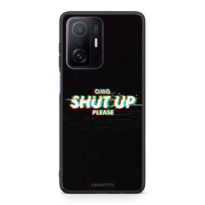 Xiaomi 11T/11T Pro OMG ShutUp θήκη από τη Smartfits με σχέδιο στο πίσω μέρος και μαύρο περίβλημα | Smartphone case with colorful back and black bezels by Smartfits