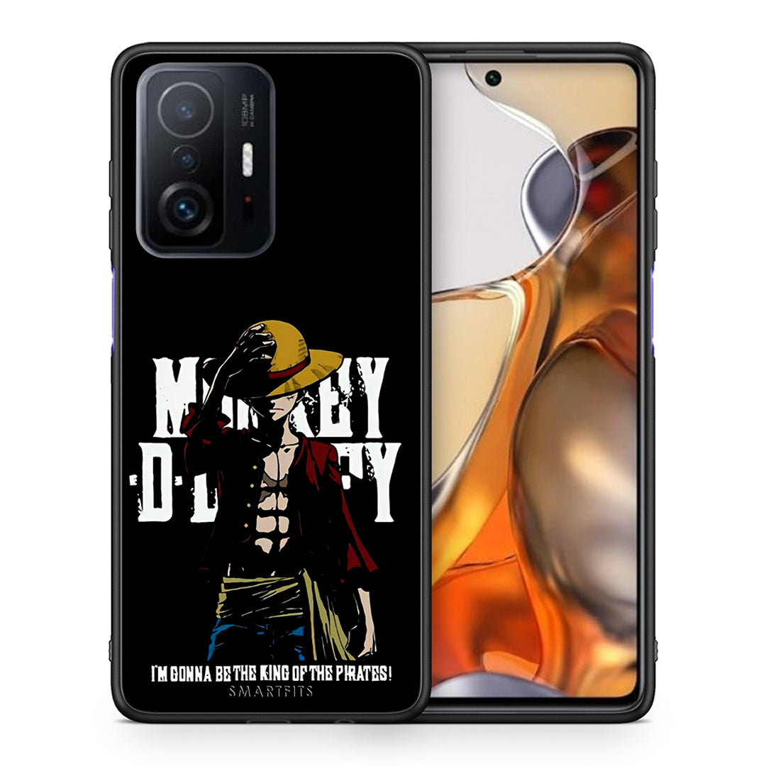 Θήκη Xiaomi 11T/11T Pro Pirate King από τη Smartfits με σχέδιο στο πίσω μέρος και μαύρο περίβλημα | Xiaomi 11T/11T Pro Pirate King case with colorful back and black bezels
