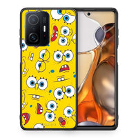 Thumbnail for Θήκη Xiaomi 11T/11T Pro Sponge PopArt από τη Smartfits με σχέδιο στο πίσω μέρος και μαύρο περίβλημα | Xiaomi 11T/11T Pro Sponge PopArt case with colorful back and black bezels