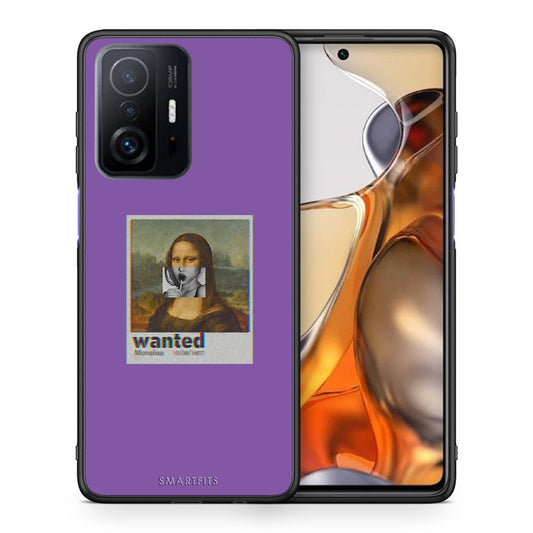 Θήκη Xiaomi 11T/11T Pro Monalisa Popart από τη Smartfits με σχέδιο στο πίσω μέρος και μαύρο περίβλημα | Xiaomi 11T/11T Pro Monalisa Popart case with colorful back and black bezels