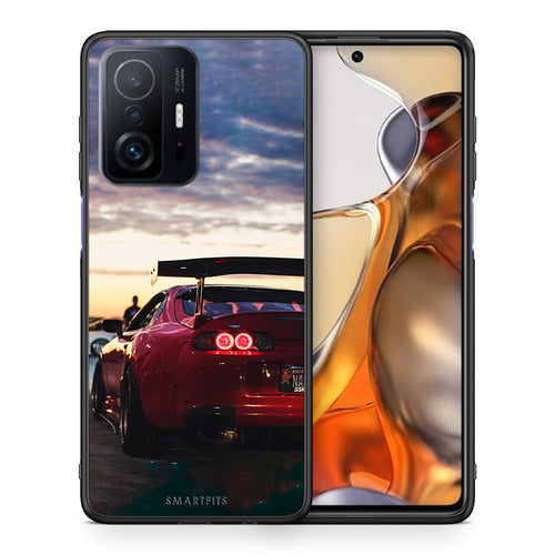 Θήκη Xiaomi 11T/11T Pro Racing Supra από τη Smartfits με σχέδιο στο πίσω μέρος και μαύρο περίβλημα | Xiaomi 11T/11T Pro Racing Supra case with colorful back and black bezels