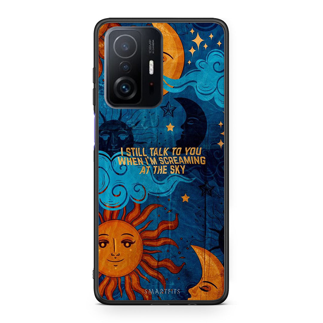 Xiaomi 11T/11T Pro Screaming Sky θήκη από τη Smartfits με σχέδιο στο πίσω μέρος και μαύρο περίβλημα | Smartphone case with colorful back and black bezels by Smartfits